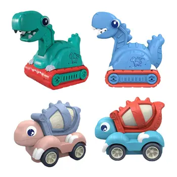 

Dinosaur Engineering Car Toy Excavation Digging Mixer Luminous Resistance Falling Earth Excavator Mixer For Child In Stock