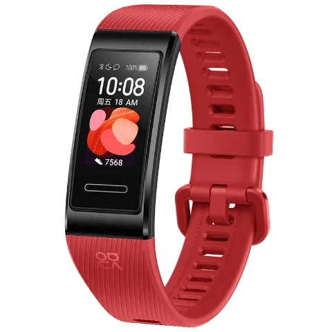 Браслет HUAWEI Band 4 3 Pro Smartband с металлической рамкой Amoled цветной дисплей SpO2 датчик кровяного кислорода для плавания датчик частоты сердечных сокращений - Цвет: Honey Red