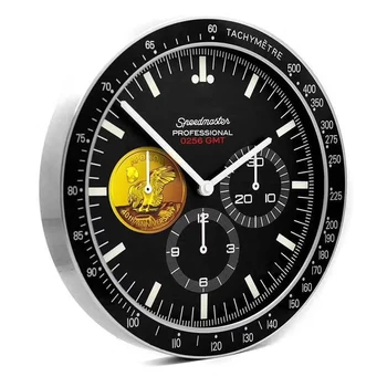 

Metal Luxury Wall Clock Modern Design Watch Silent Wall Clocks Home Decor Office Living Room with Corresponding Logo Gift Ideas