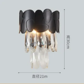 

Living Room large Crystal wall light home deco wall fixture Lighting Hotel Modern wall sconce for Dining Room indoor lighting