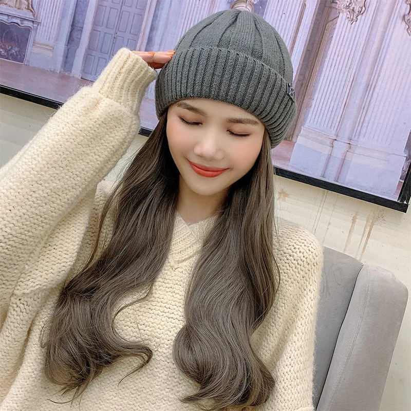 Cap Wig One Piece Women's Fashion Long 