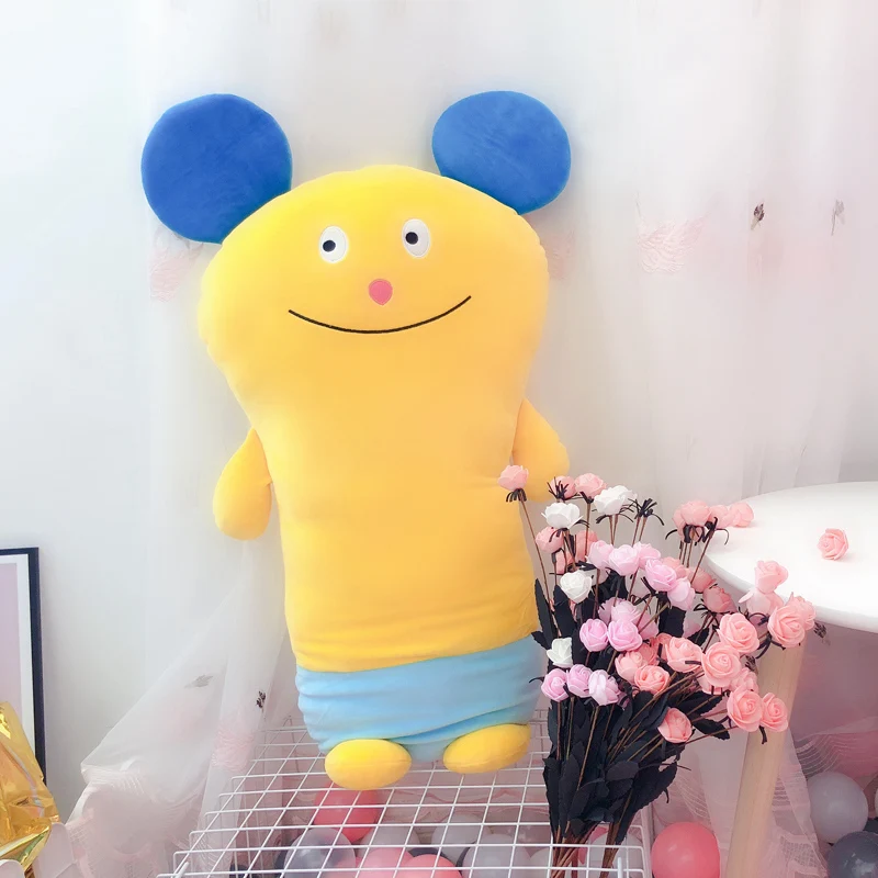 yellow Мультяшная мышь длинные спальные набивные подушки мягкая плюшевая подушка PP Cotoon наполнение - Цвет: yellow