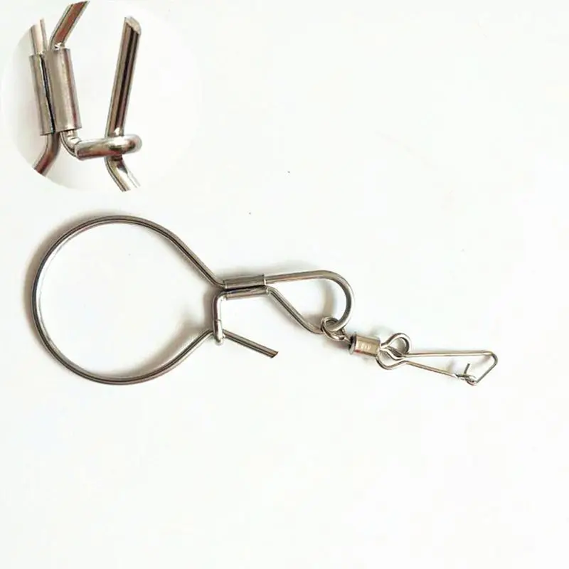 Fishing Lock Clasp Portable Anti-rust Aluminum Alloy Wheel Reel Stake Live Fish Locks Clips For Saltwater Freshwater
