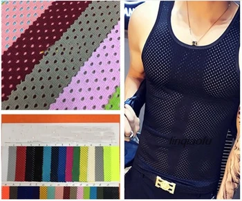 

Polyester mesh fabric, breathable sports fabric