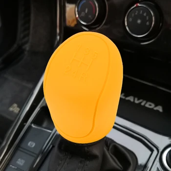 

LEEPEE Gear Head Shift Knob Cover Silicone Car Gear Shift Collars Durable For ESCORT Ford Focus 2 3 4 MK2 MK3 MK4 MT 2009 - 2017