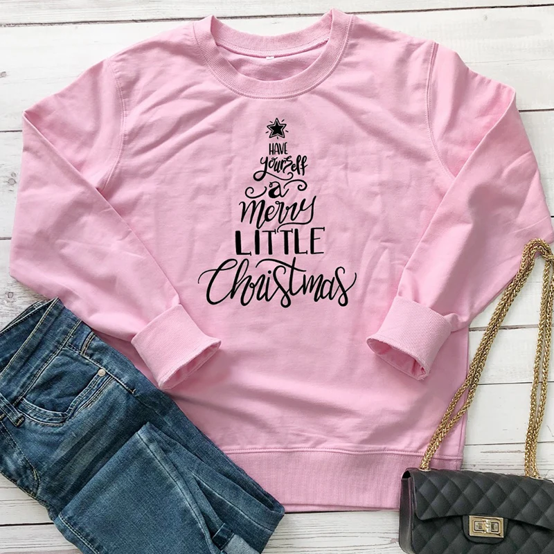Have Yourself A Merry Little Рождественская Толстовка женская уличная Harajuku Толстовка женская s одежда Графический осенний Топ Прямая поставка