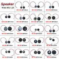 2x 8 32 Ohms 8R 32R 0.5W 1W 2W Diameter 20 23 26 28 30 32 36 40 50 MM Ultra-thin Speaker W/ MX XH DuPont Line 1.25 2.54 Terminal 4