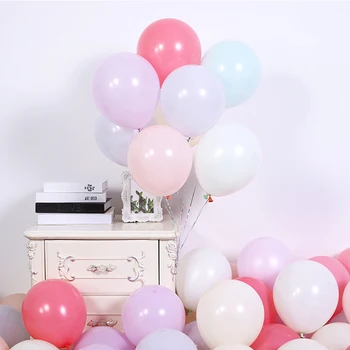

100 Pcs Hot Sale Birthday Party Wedding Event Christmas Decoration 2.2g10 Inch Macarons Latex Balloons Kids Toy Drop Shipping