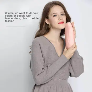 

Silicone Winter Hot Water Bottle Student Portable Hand Warmer Can Be Microwave Heated Explosion-proof Hot Water Bottle