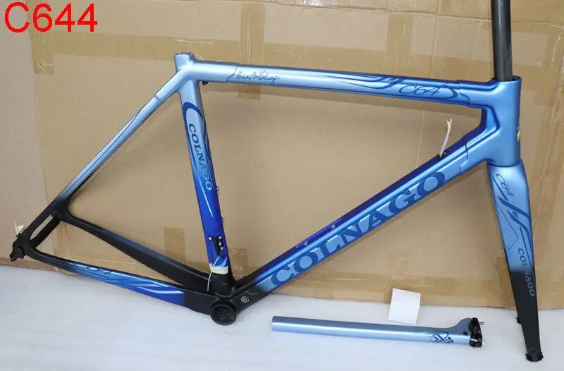 Много новых моделей Colnago C64 полный Карбон T1100 рама для шоссейного велосипеда матовая/глянцевая набор углеродных велосипедов размер 48/50/52/54/56 см - Цвет: Бургундия