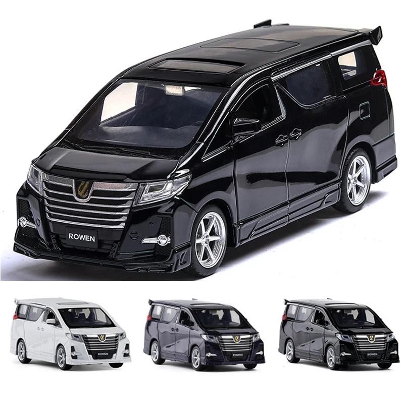 HOMMAT1:32 Toyota Alphard Rowen MPV металлическая модель автомобиля литая игрушка автомобили
