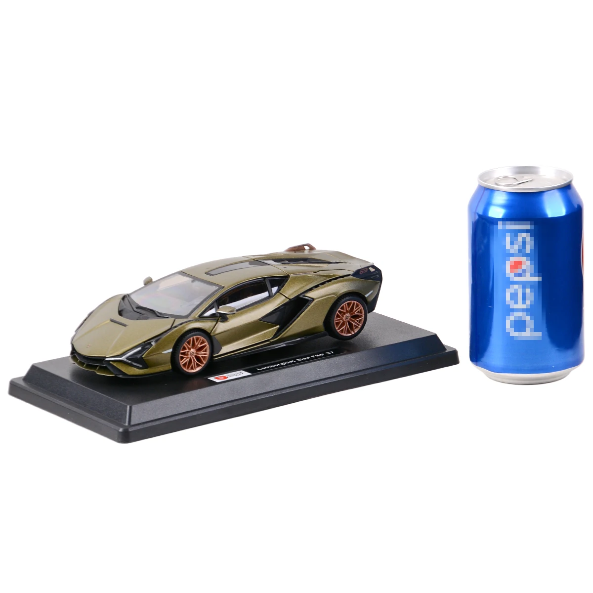 Bburago 1:24 Lamborghini Sian FKP 37 Green Sports Car Static Die Cast Vehicles Collectible Model Car Toys 5