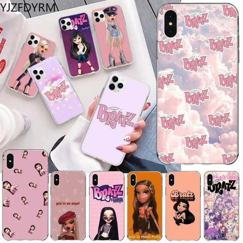 

YJZFDYRM Bratz beauty cute Maiya Doll Phone Case for iphone 12 pro max 11 pro XS MAX 8 7 6 6S Plus X 5S SE 2020 XR cover