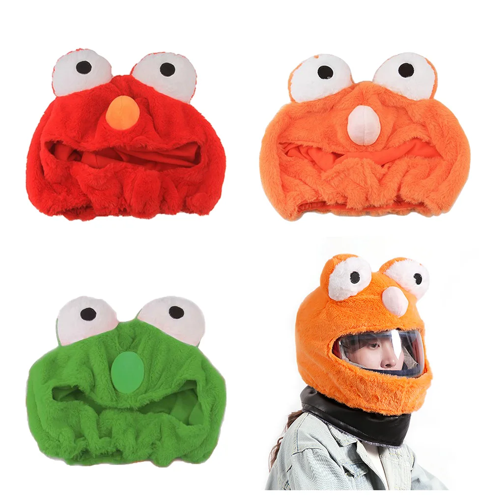 Fun Motorcycle Helmet Cover Cap For Outdoor Fun Personalized Riding Motorcycle Warm Fleece Universal For Honda Yamaha Helmet 