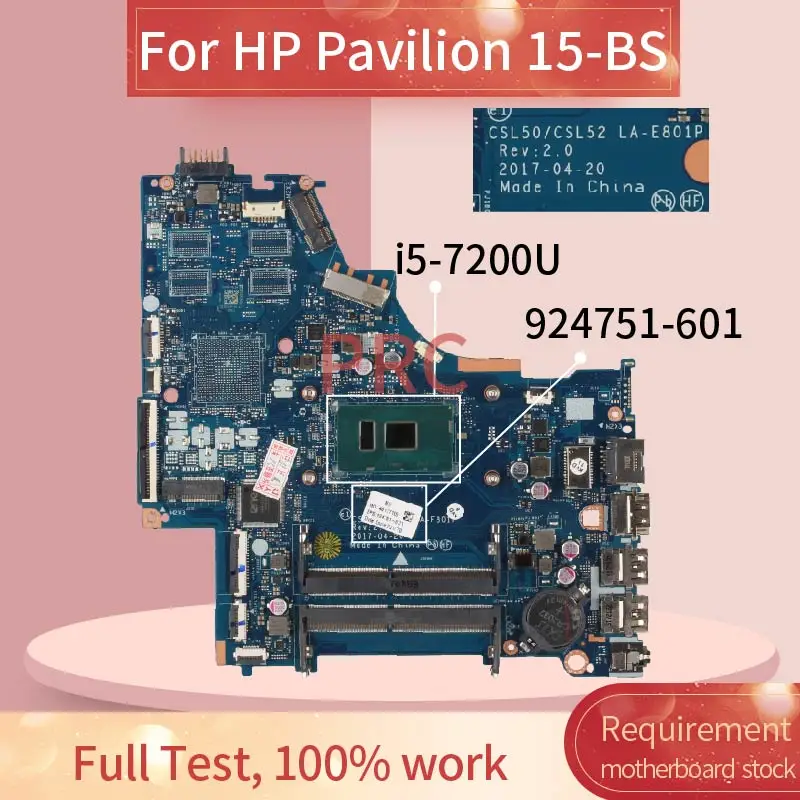 924751-601-924751-501-for-hp-pavilion-15-bs-i5-7200u-notebook-mainboard