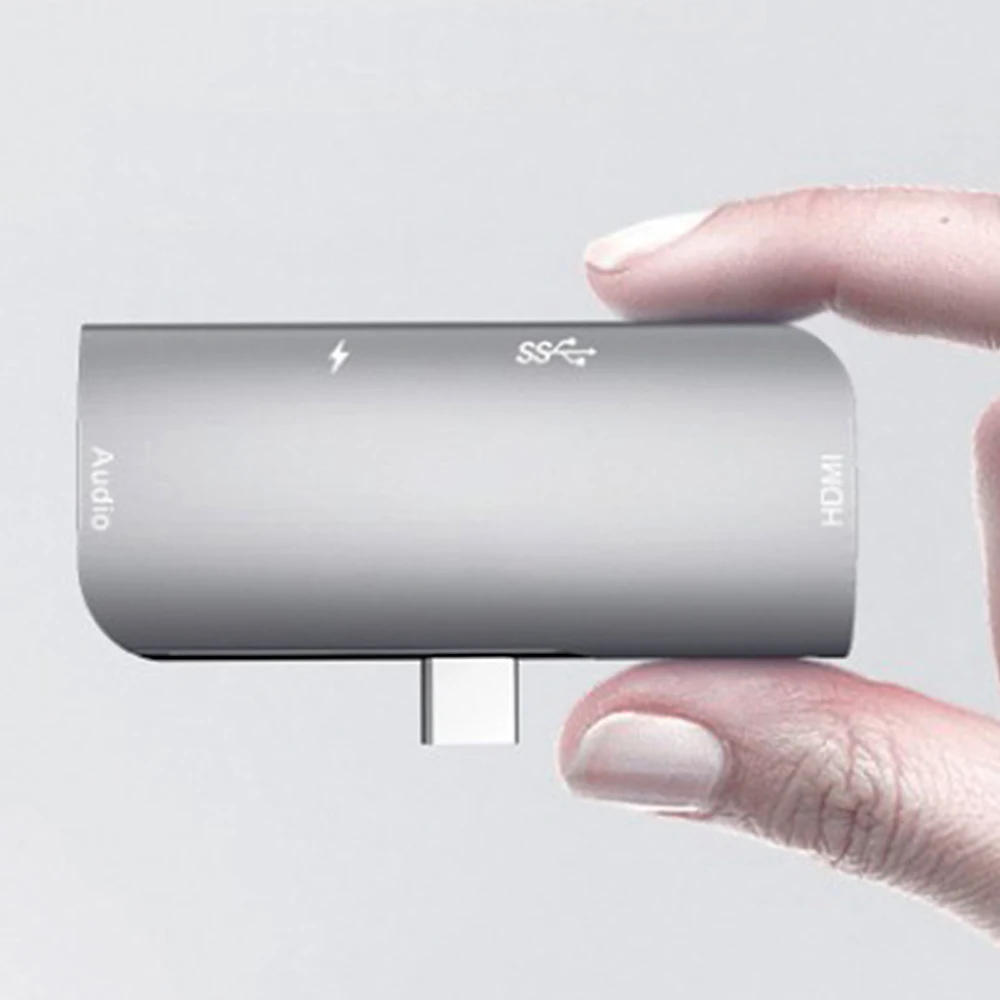 4 в 1 USB-C USB 3,1 type C концентратор USB 3,0 HDMI 4K 30HZ 3,5 мм аудио o type C PD зарядный адаптер для Macbook huawei Matebook