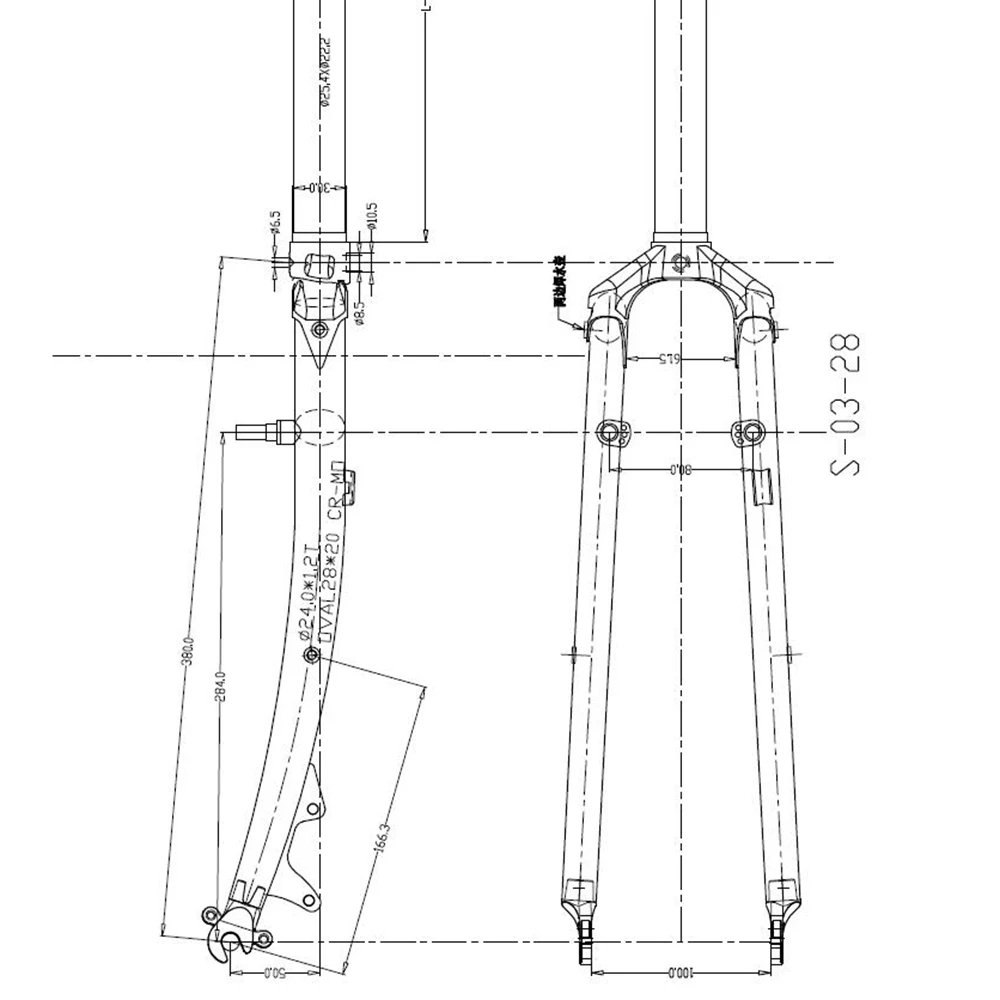 Твердотельные вилки SILVEROCK Chromoly для дорожного велосипеда стальные 700C 1 дюйм 25 4 мм