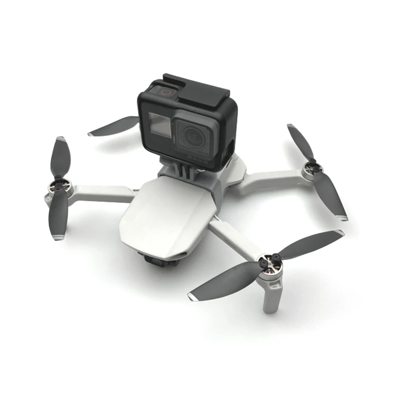 Staffa Superiore Per Action Cam Su DJI Mini 3 Pro — Adatta A GoPro Hero 10/9/8, DJI Action 2, Insta360 Go