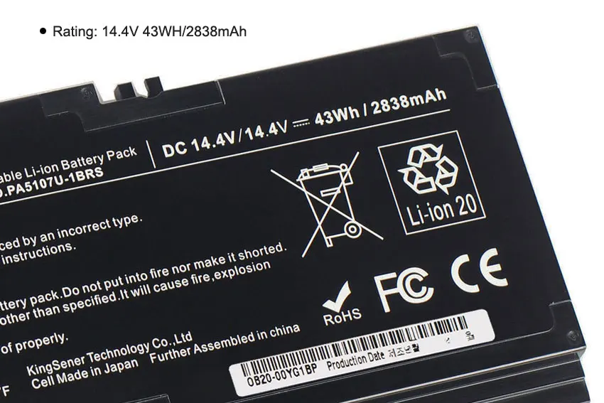 KingSener PA5107U PA5107U-1BRS Батарея для Toshiba Satellite L45 L45D L50 S55 P55 L55 L55T P50 P50-A P55 S55-A-5275 S55-A5294