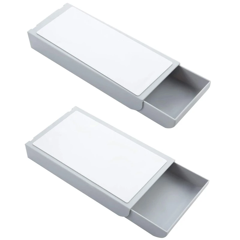 2 Pcs Desk Pencil Drawer Organizer Self-Adhesive Tray Desktop Under the Table | Дом и сад