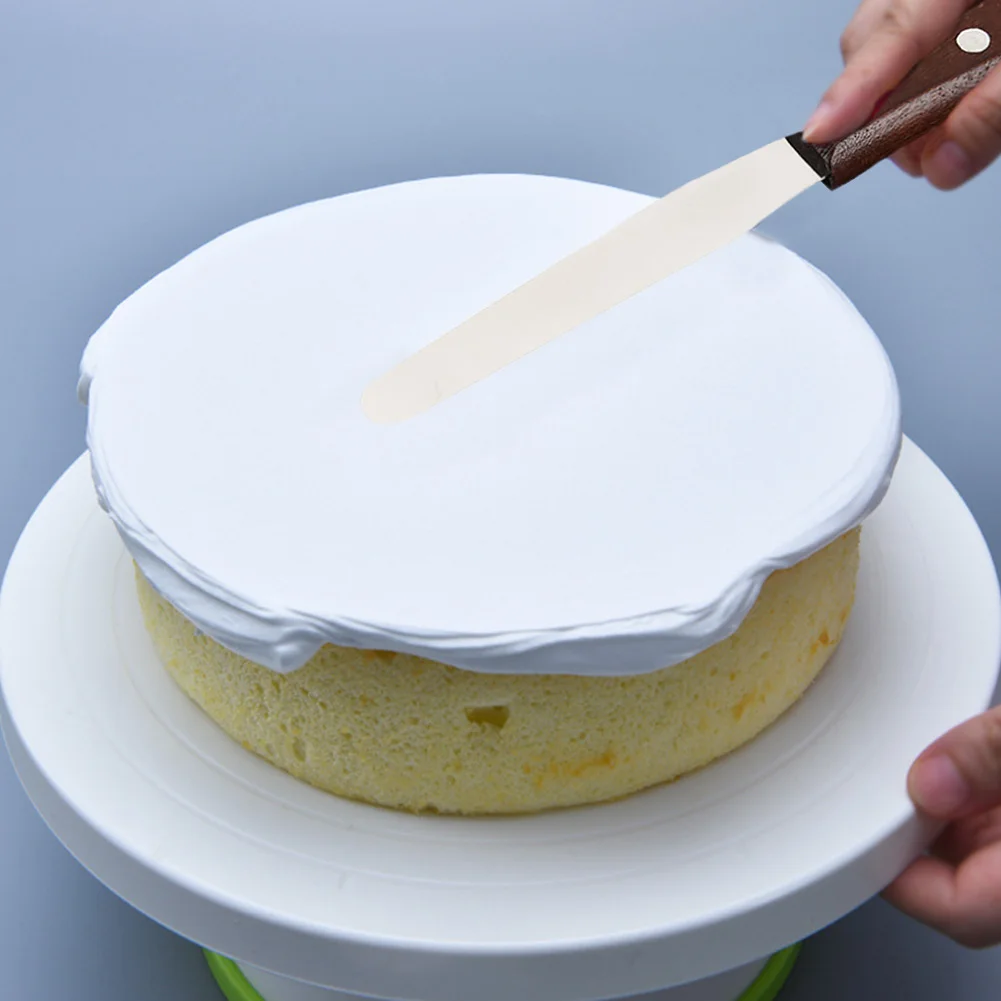 Cream Spatula Knife DIY Kitchen Cake Non Slip Baking Decorating Tools Icing Frosting Professional Smoother Stainless Steel