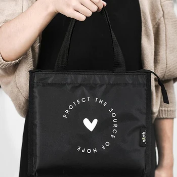 

Organizer Changing Diaper Storage Mummy Bag Baby Bottle Cup Waterproof Oxford Cloth Black Fashion Loving Mobile Handbag