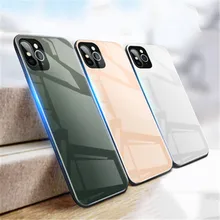 Чехол для iphone 11, iphone 11 pro, градиентный чехол из закаленного стекла для мобильного телефона, чехол для iphone XR XS 6 7 8 plus