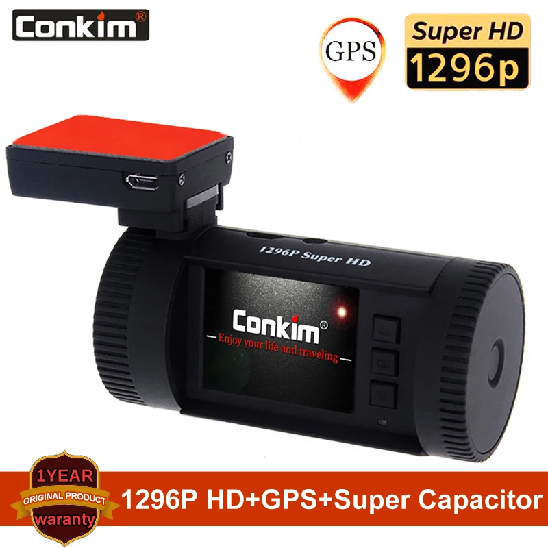 Видеорегистратор Conkim 0826P 1296p 30 кадров/с H.264 WDR GPS|mini 0826|auto video recorderambarella a7la50 |