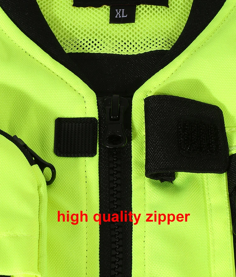 Motorcycle Safety Vest Reflective Jacket Chaqueta Chaleco Reflectante Moto Chaleco de Seguridad Colete Motocross 3pcs Protectors