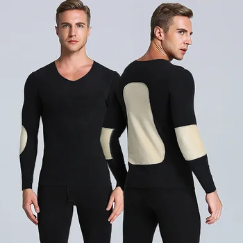 

Winter Men Thermal Underwear Top Fashion Fitness Long Sleeve Warm Casual T-shirts Men Pullover