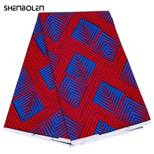 

6 Yards / Batch of African Fabric Geometric Pattern Ankara Polyester Fabric, Used to Sew Batik Fabric Produced By Dress Fabric
