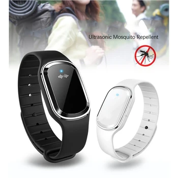 

Ultrasonic Mosquito Repellent Bracelet Non-Toxic Electronic Insect Repeller USB Charging Adjustable Wristbands