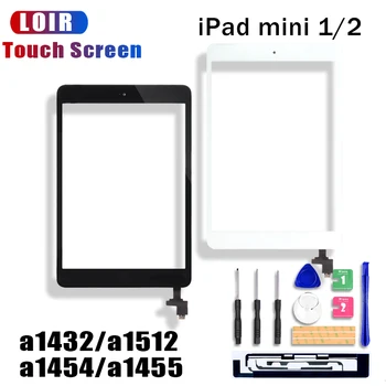 

new (Tested) For iPad Mini 1 Screen iPad Mini 2 Touch Screen A1432 A1454 A1455 A1489 A1490 A1491 Digitizer IC Cable Home Button
