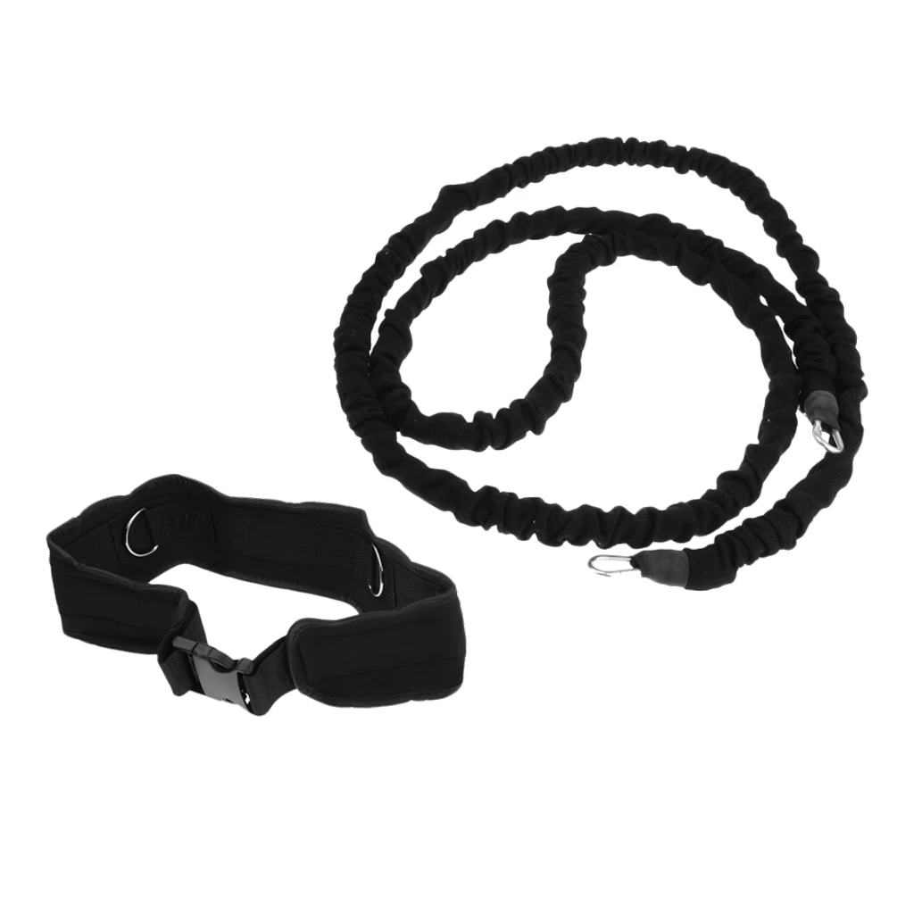 

250cm Rubber Resistance Rope with Waistband for Running Football Training