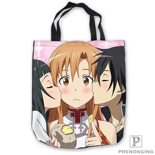 

Custom Canvas sword_art_Tote Shoulder Shopping Bag Casual Beach HandBag Daily Use Foldable Canvas #180713-04-2