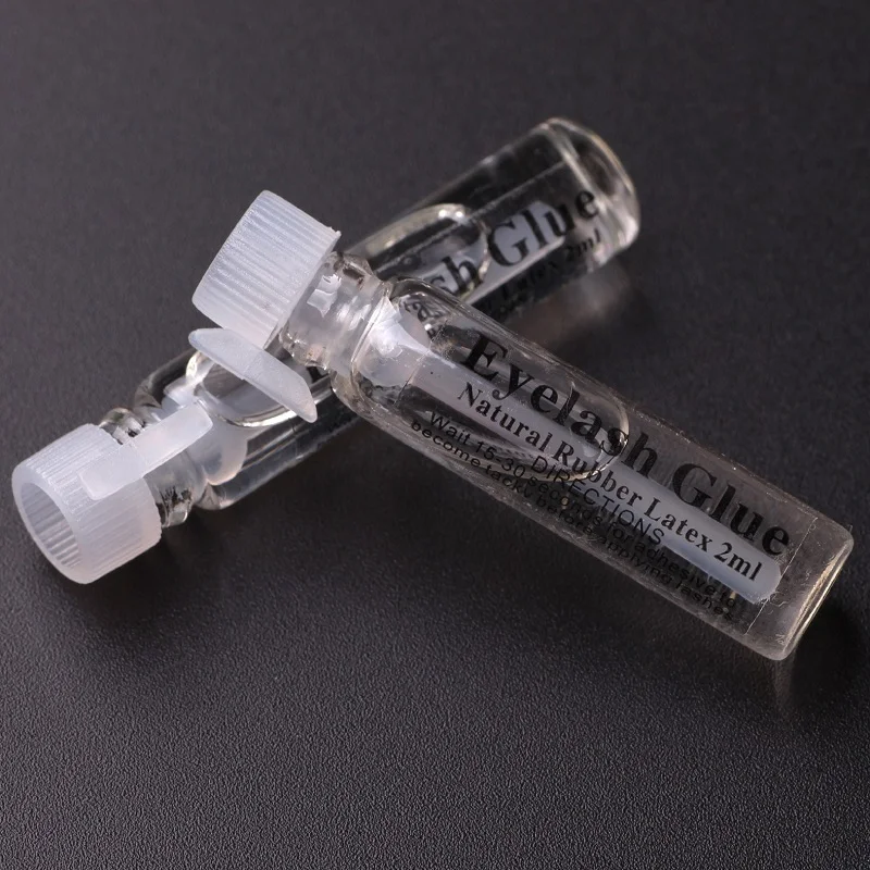 

GAM-BELLE 2ml False Eyelash Glue Transparent Glass Travel Size Eyelid Glue Stick Super Glue Makeup Tool
