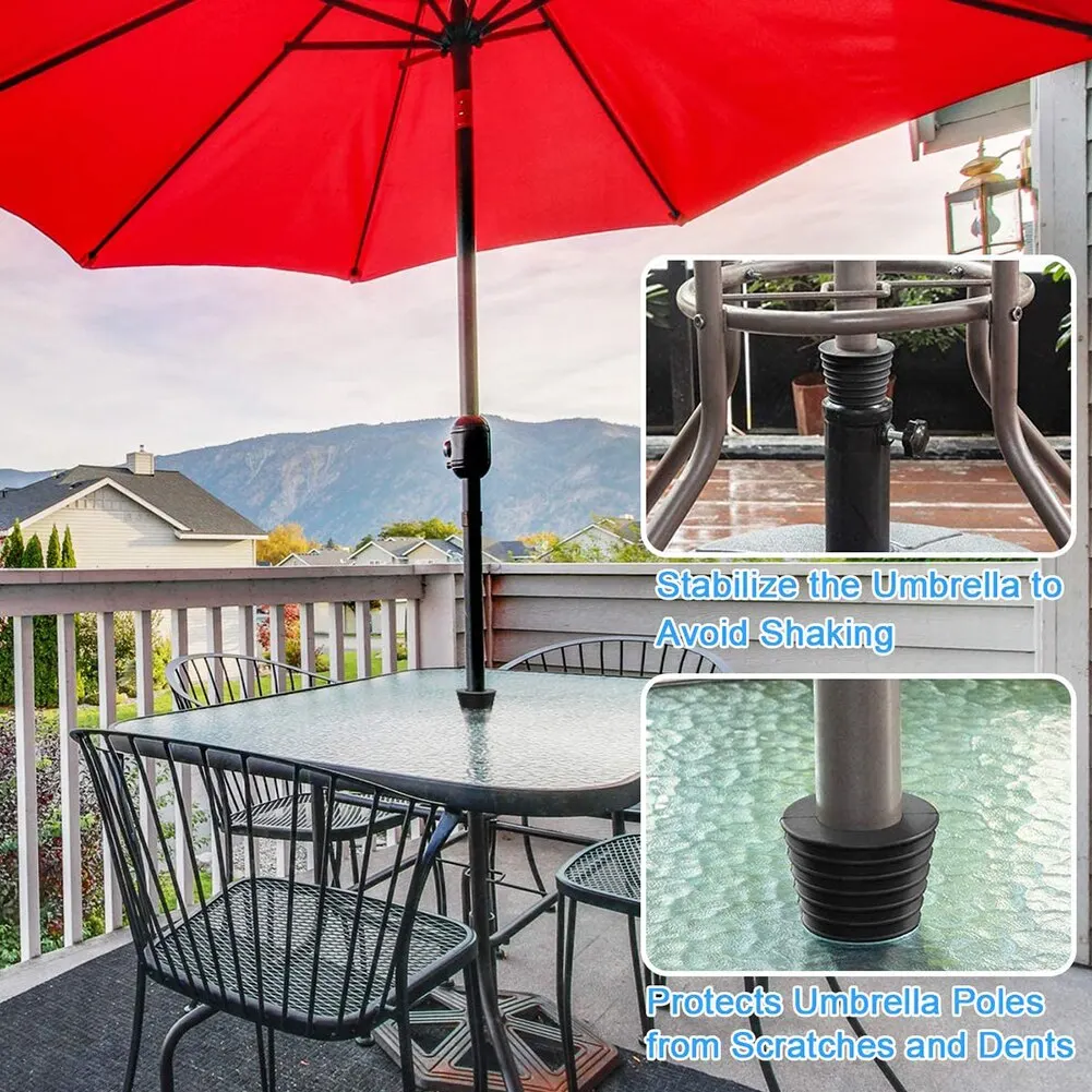Garden Patio Table Umbrella Tapered Wedge Ring Plug Fits Umbrella Pole Diameter 38mm for Terrace Parasol Base Stand 1Pcs beach umbrella plug base umbrella stand holder parasol base stand
