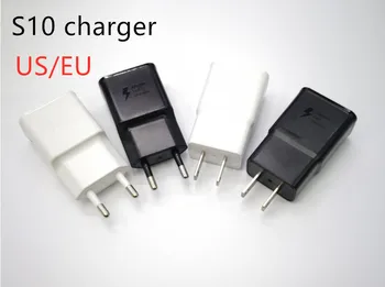 

DHL 50pcs/lot Matte AAA+ quality 9V/1.67A or 5V/2A EU/US Micro USB Adaptive Fast Charging Charger S amsung G alaxy S10