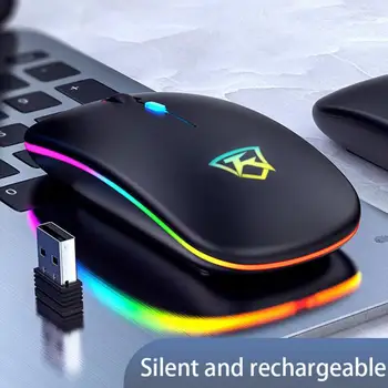 

Wireless Mouse Bluetooth RGB Rechargeable Mouse Wireless Computer Silent Mause LED Backlit Ergonomic Gaming Mouse For Laptop PC