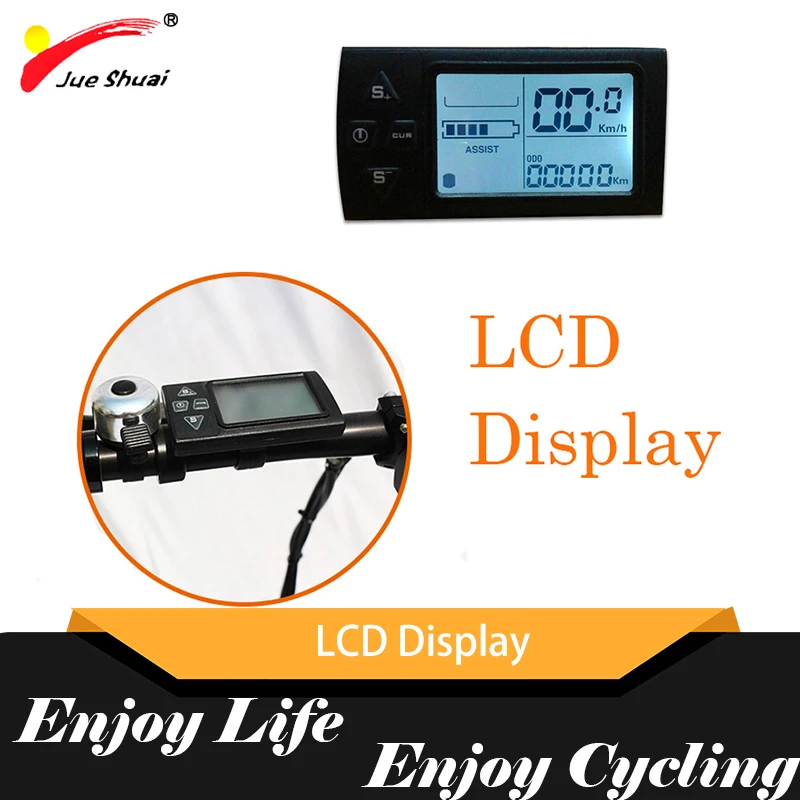 

36V 48V LCD Electric Bike Display EU CE Standard Original Waterproof Display Small Size Electric Scooter Bike Accessories Adult
