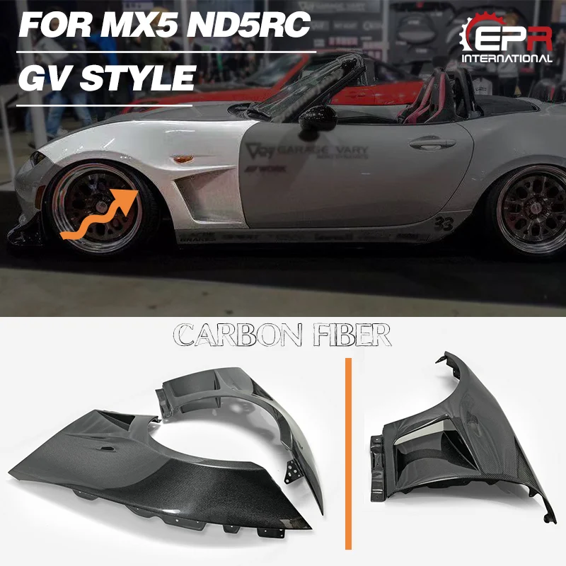 Автомобильный Стайлинг для Mazda MX5 Miata ND GV стиль углеродное волокно переднее