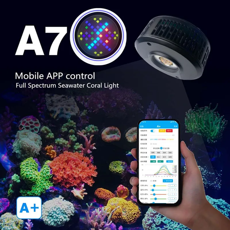 100W full-spectrum SPS LPS dedicated adjustable seawater fish tank clip light coral LED | Дом и сад