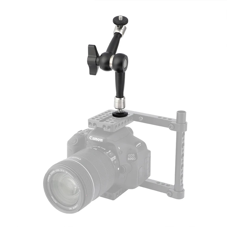 7.3" Articulating Magic Arm With 1/4"-20 Thread Screw Mounts For LED Light/Monit
