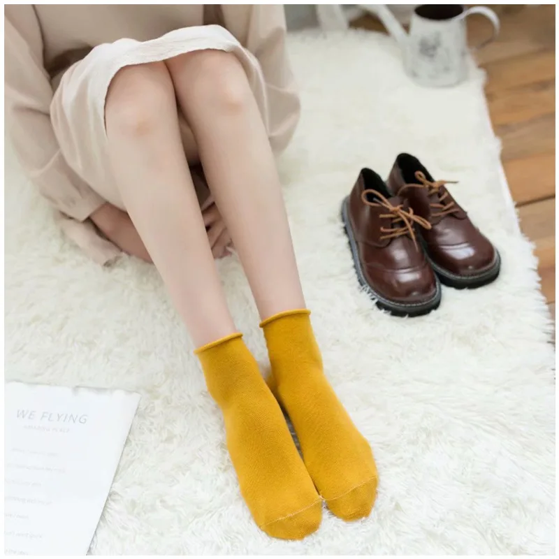 Calcetines Mujer Зимние теплые носки Новый продукт Songkou Женские короткие ботинки ярких