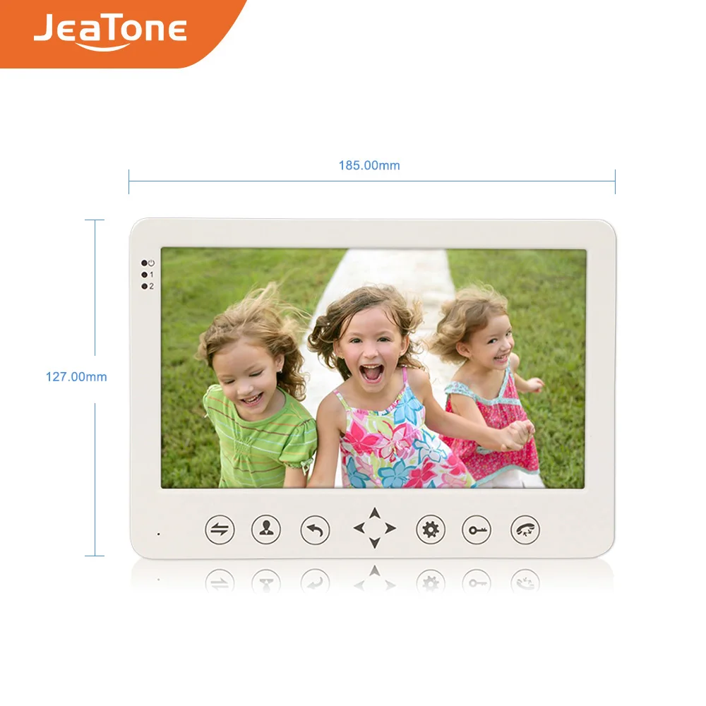 JeaTone 7/10 дюймовый белый TFT ЖК монитор цветной интерком для дома видеодомофон