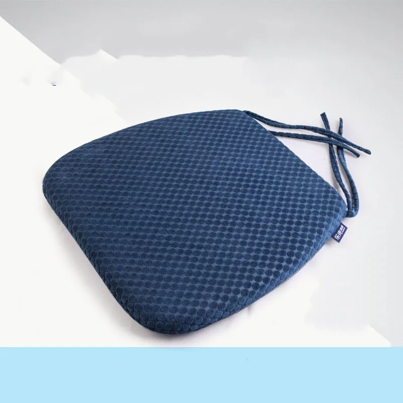 1 шт. подушка на сиденье для стула с медленным отскоком пены памяти ComfortableHome Office защита здоровья грудной кости позвонков сидя подушка - Цвет: DARK BLUE