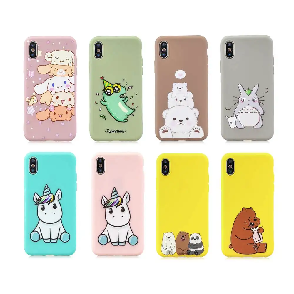 

Unicorn Owl Panda Painted TPU Case For Iphone 5S 6 6S 7 8 11 Plus X XS XR XS Max Pro Funny Cartoon Phone Cases