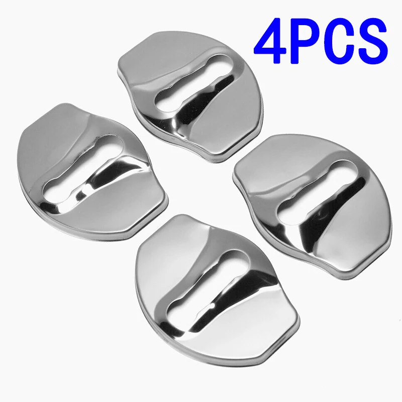 4 шт. крышка дверного замка автомобиля части из нержавеющей стали для Tesla модель 3