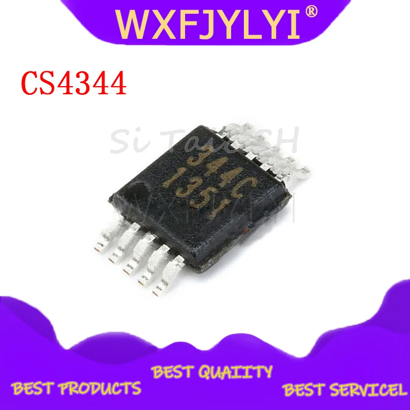 10 шт./лот CS4344 CS4344-CZZ 344C MSOP-10 DAC IC новый оригинал | Электронные компоненты и