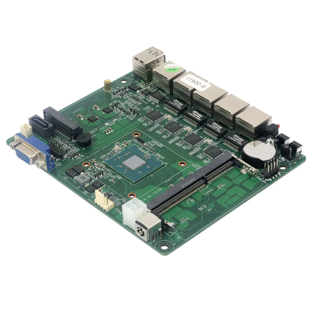 BEBEPC Мини ПК 4 гигабитный Ethernet LAN Celeron J1900 Pfsense Ubuntu Windows 10 брандмауэр маршрутизатор RJ45